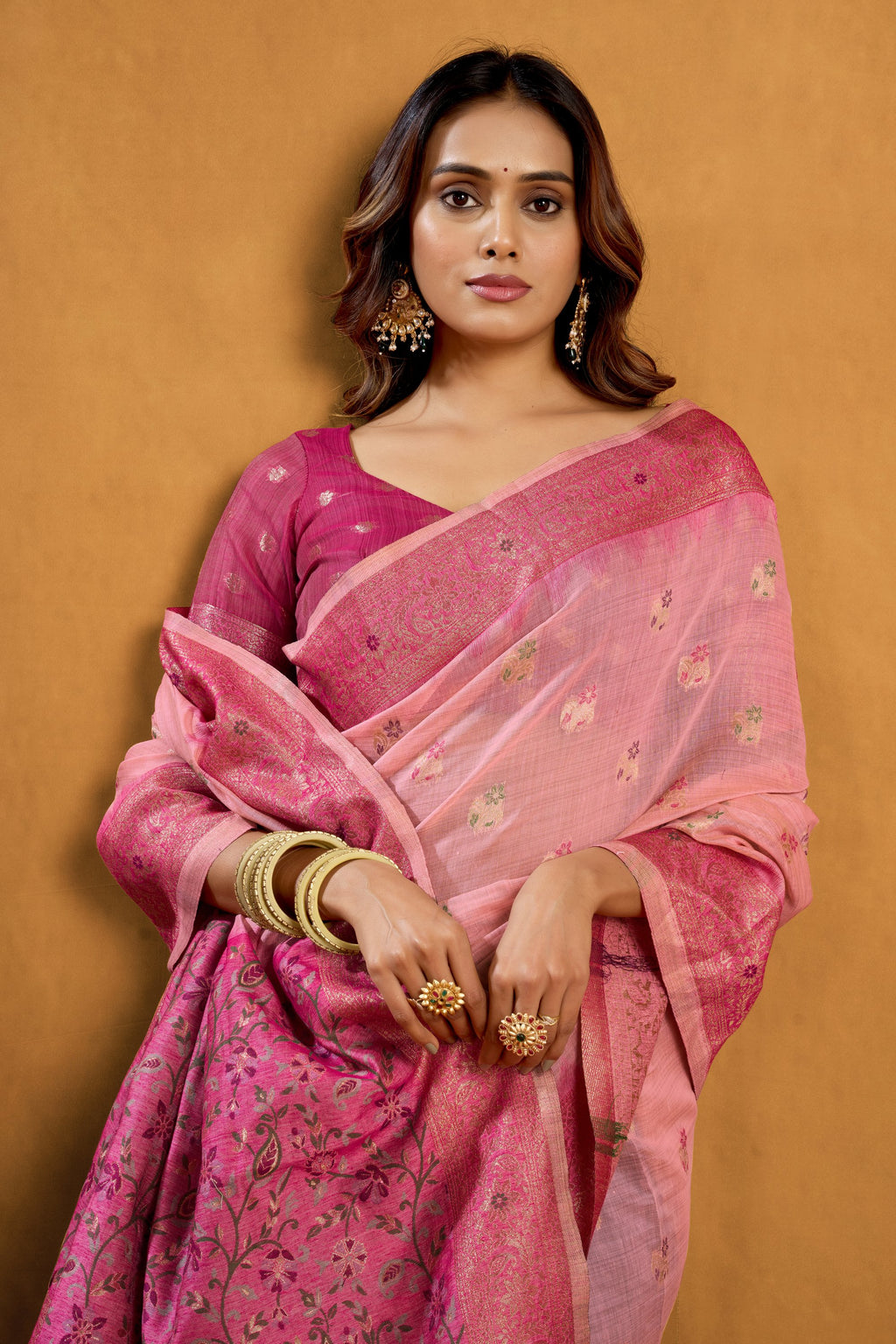 Aashka Saree - Blush Rose - Blouse View