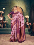Ananya Saree - Lavender Mist - Full View