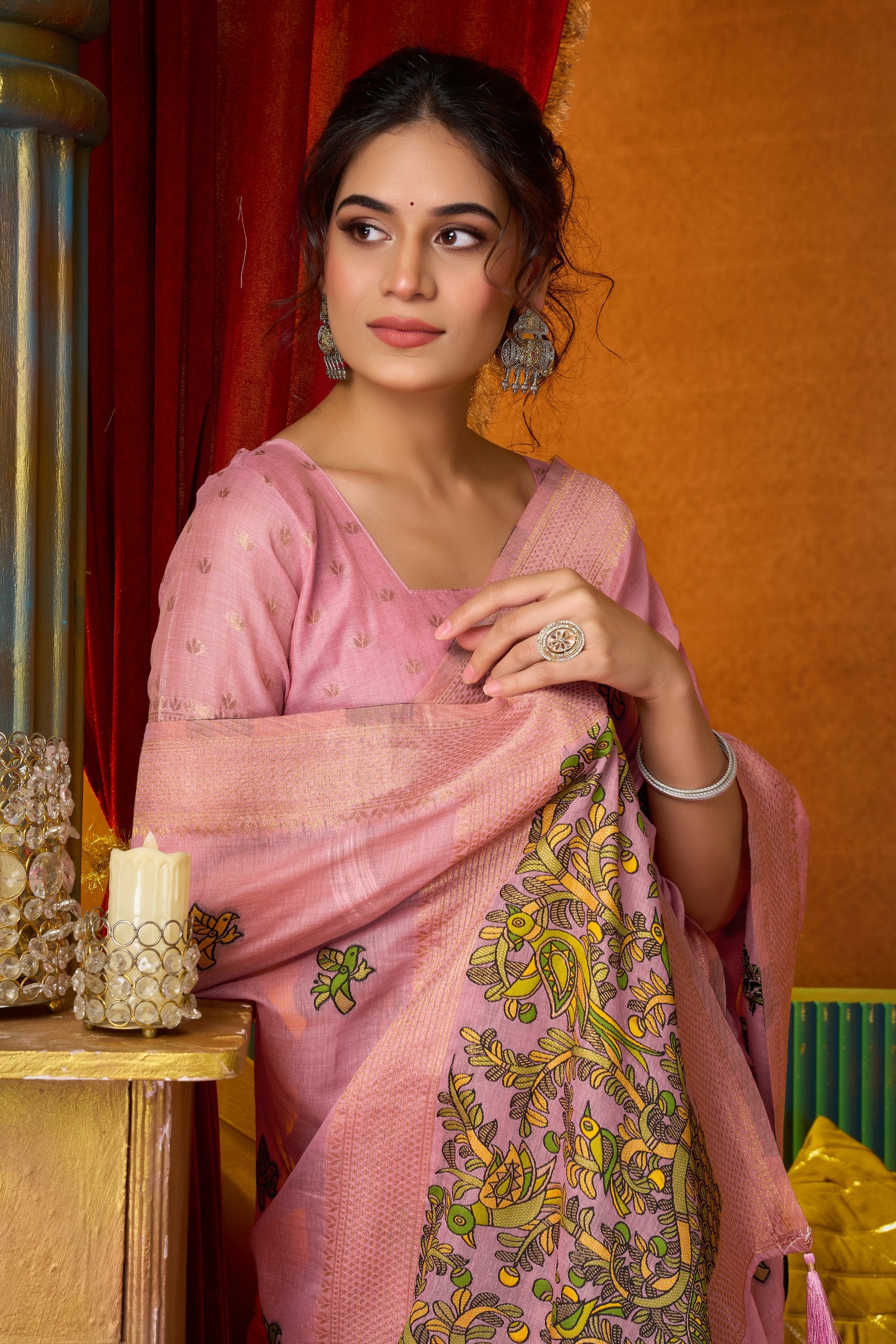 Anisha Saree - Blush Pink - Blouse View