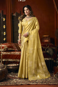 Anokhi Saree - Champagne Gold - Front Drape