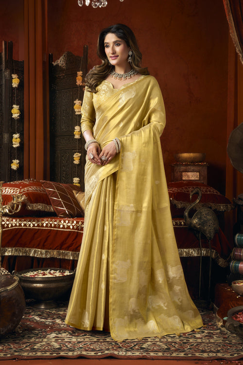 Anokhi Saree - Champagne Gold - Full View