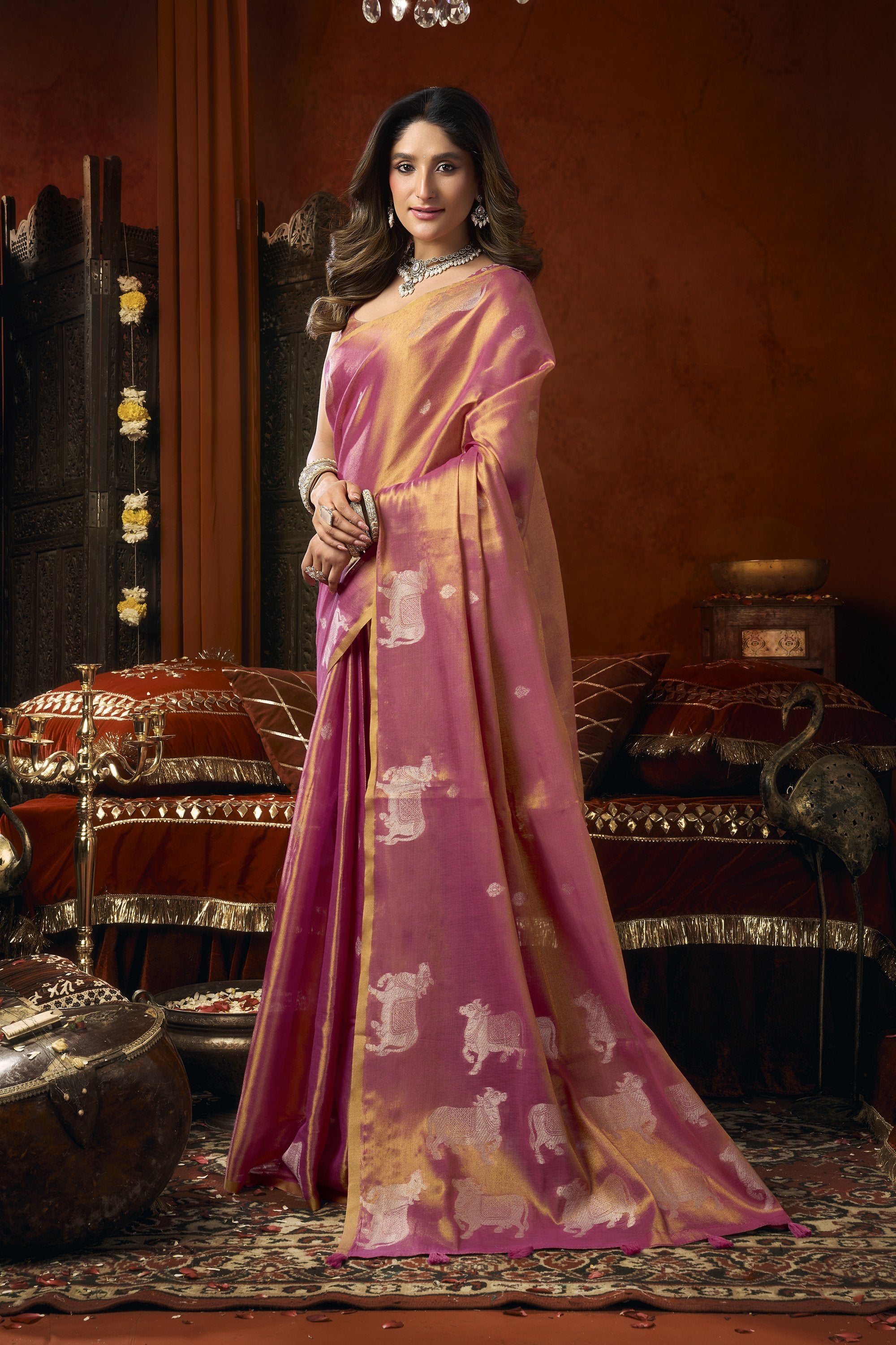 Anokhi Saree - Rose Magenta - Full View