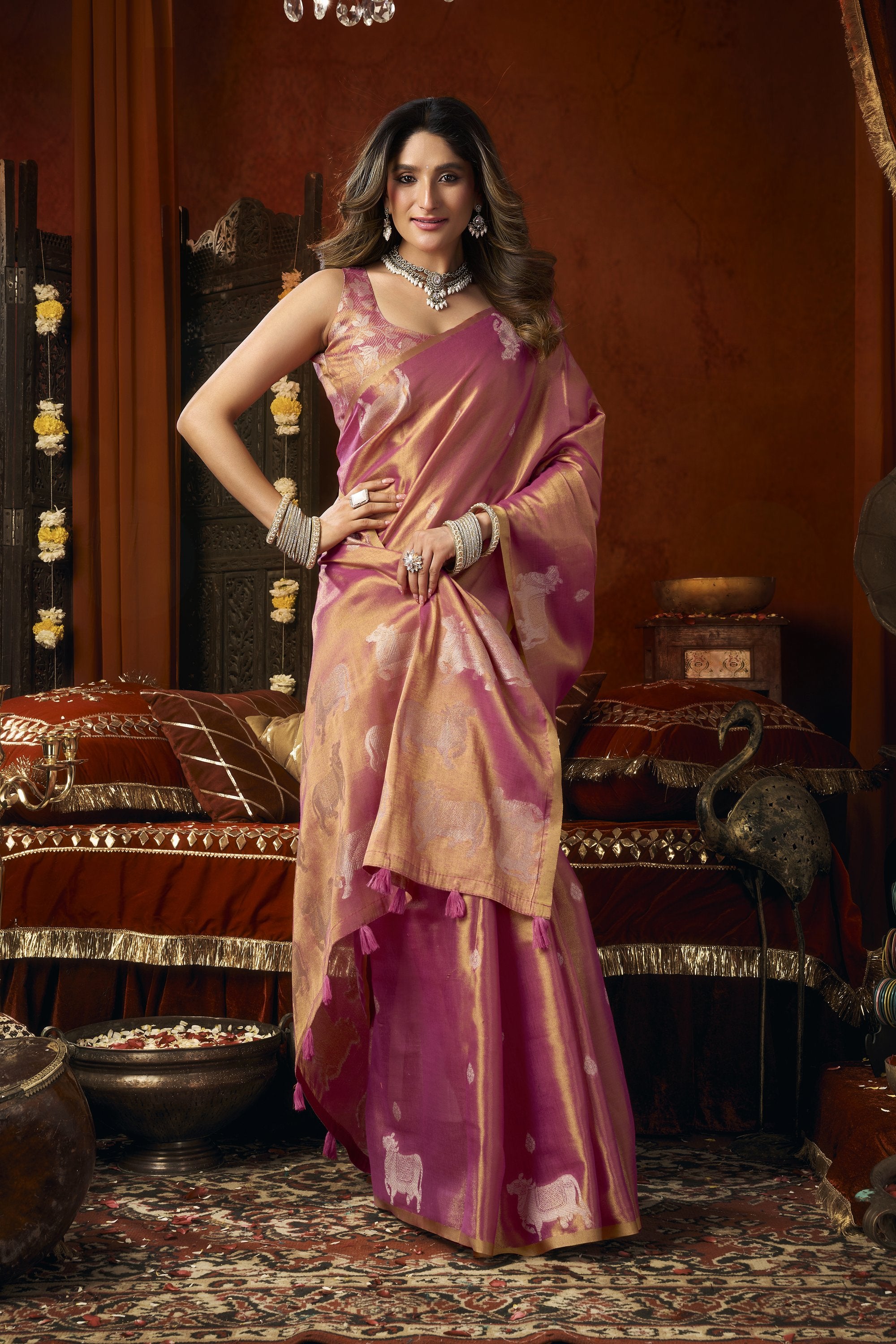 Anokhi Saree - Rose Magenta - Pallu Detail