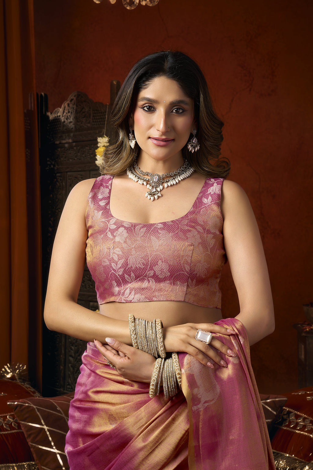 Anokhi Saree - Rose Magenta - Blouse View