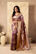 Chandrika Saree - Dusty Mauve - Full View