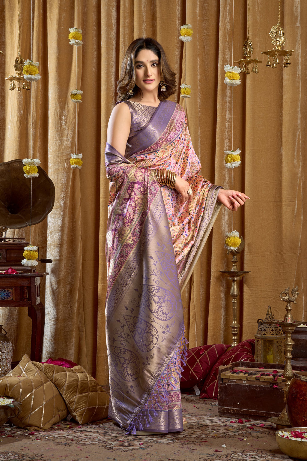 Gulshan Saree - Lavender Mist - Blouse View