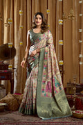 Gulshan Saree - Sage Green - Front Drape