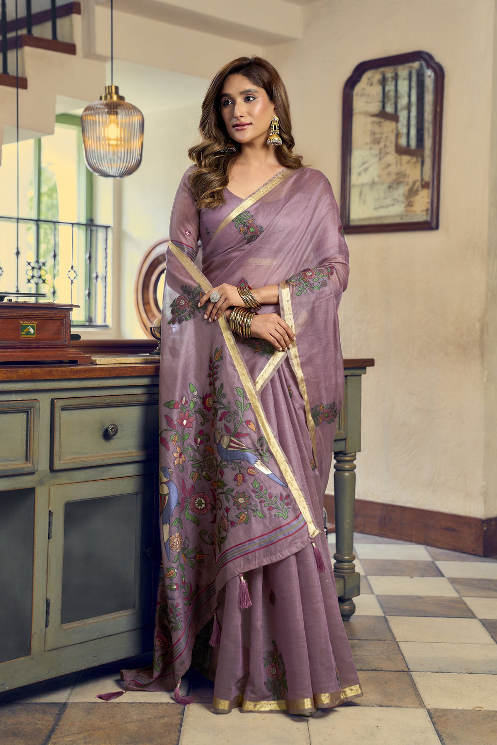 Laavanya Saree - Dusty Mauve - Blouse View
