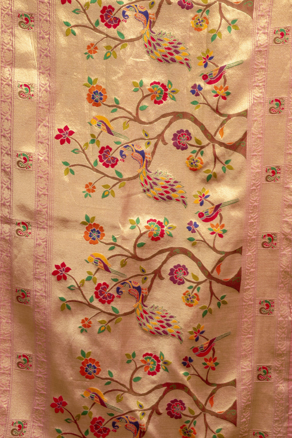 Meheraan Saree - Blush Pink - Front Drape