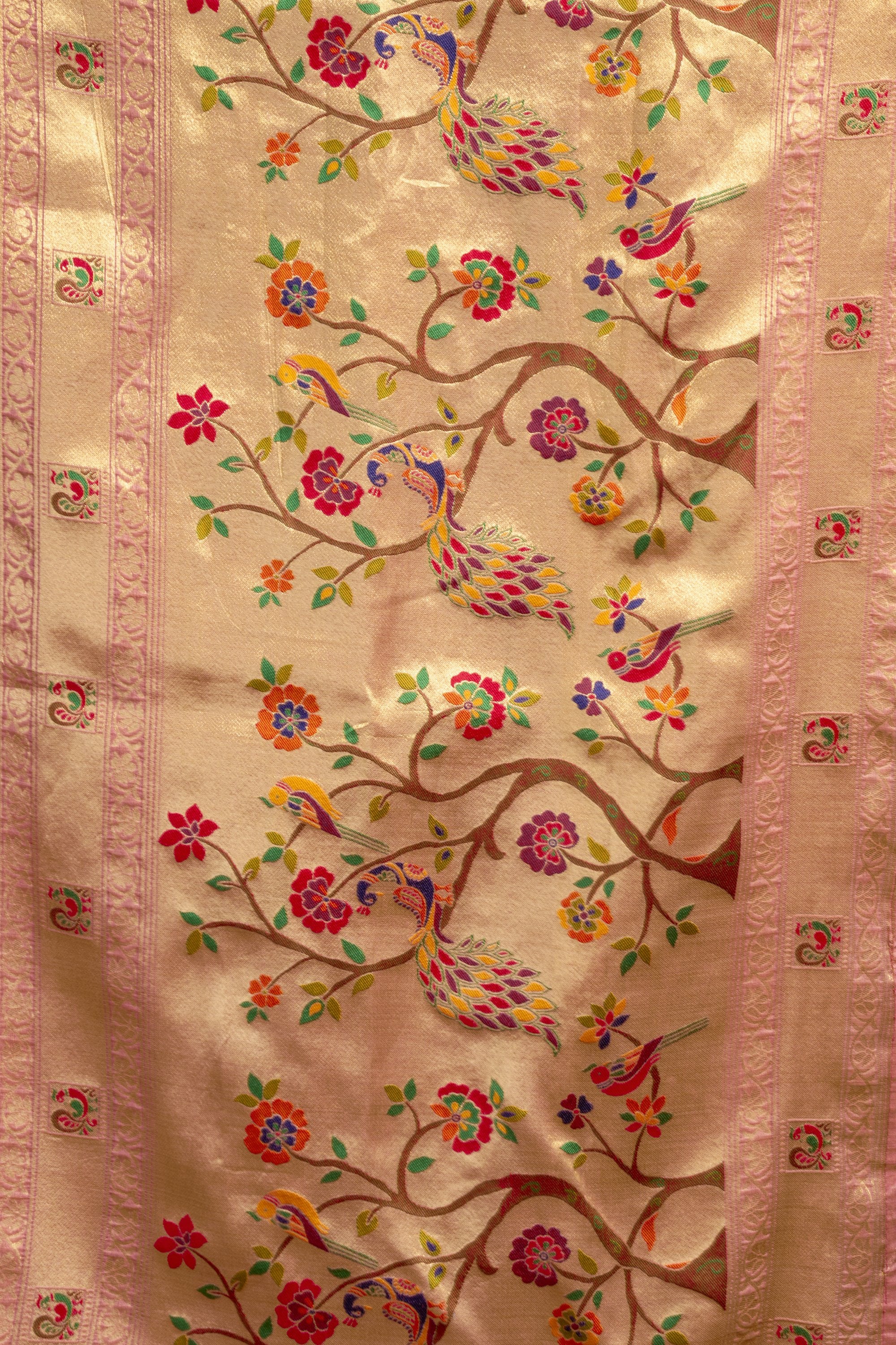 Meheraan Saree - Blush Pink - Front Drape