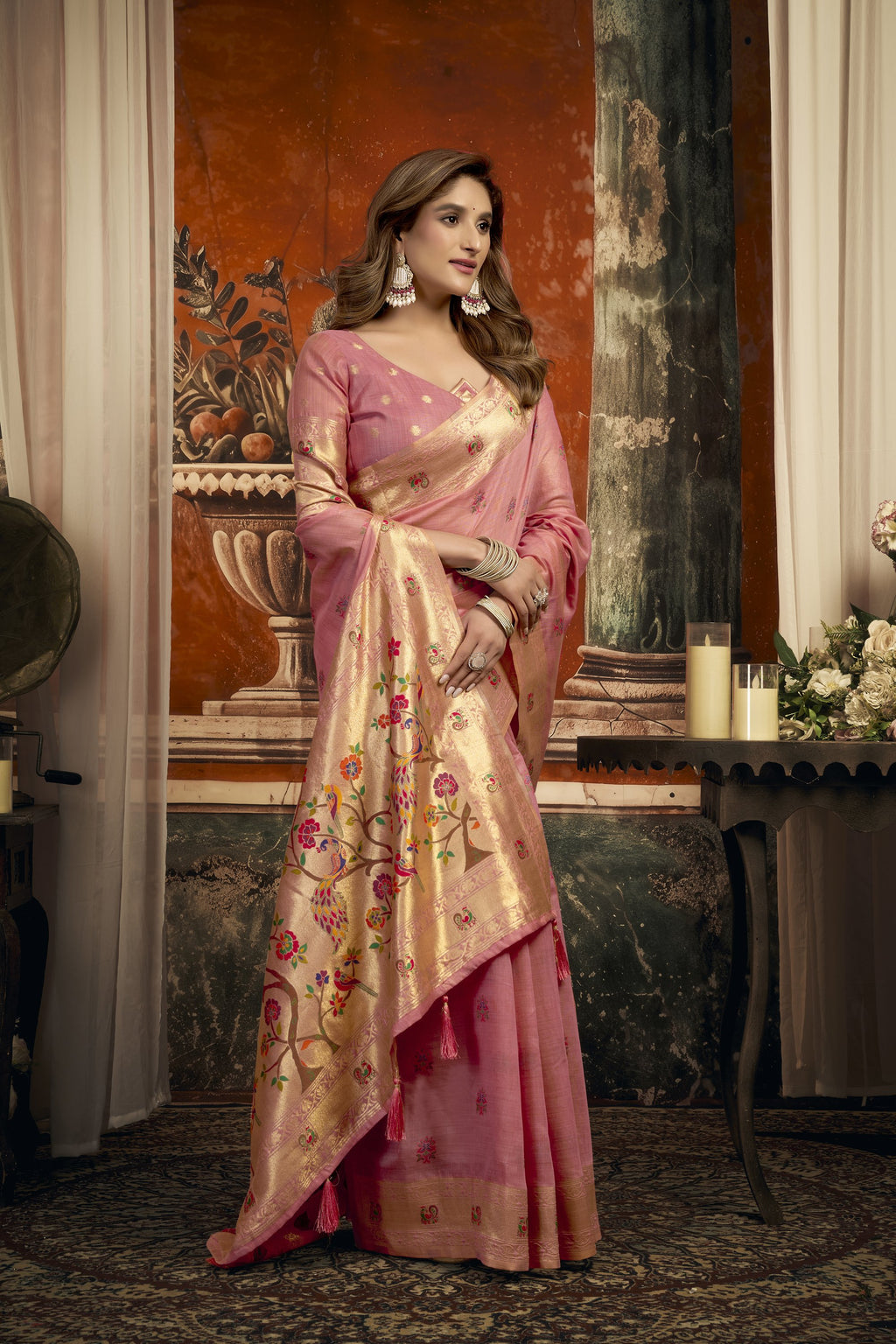 Meheraan Saree - Blush Pink - Blouse View