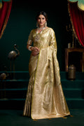 Mohini Saree - Champagne Gold - Full View