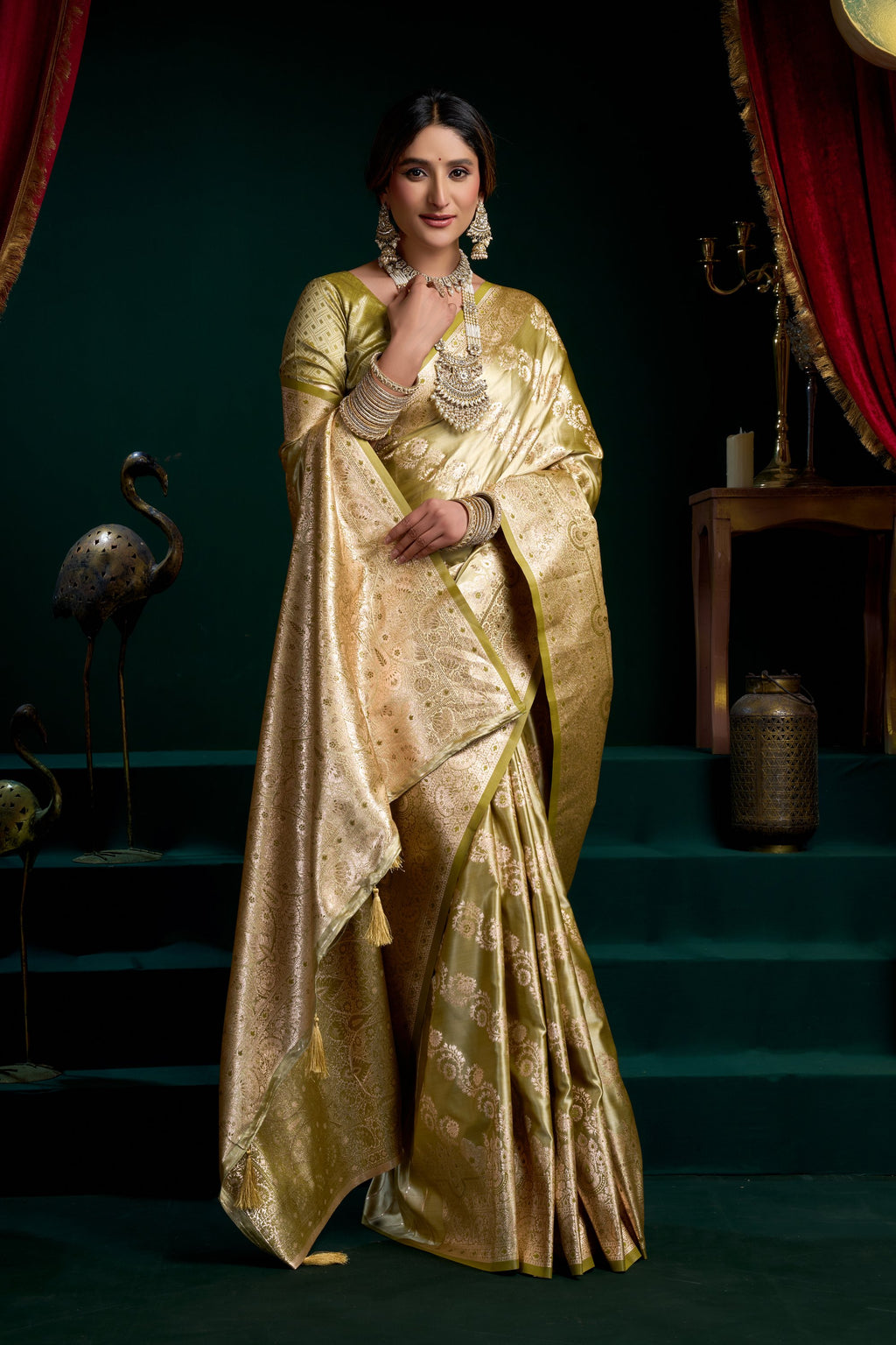 Mohini Saree - Champagne Gold - Blouse View