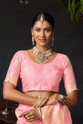 Nayantara Saree - Candy Blush - Front Drape
