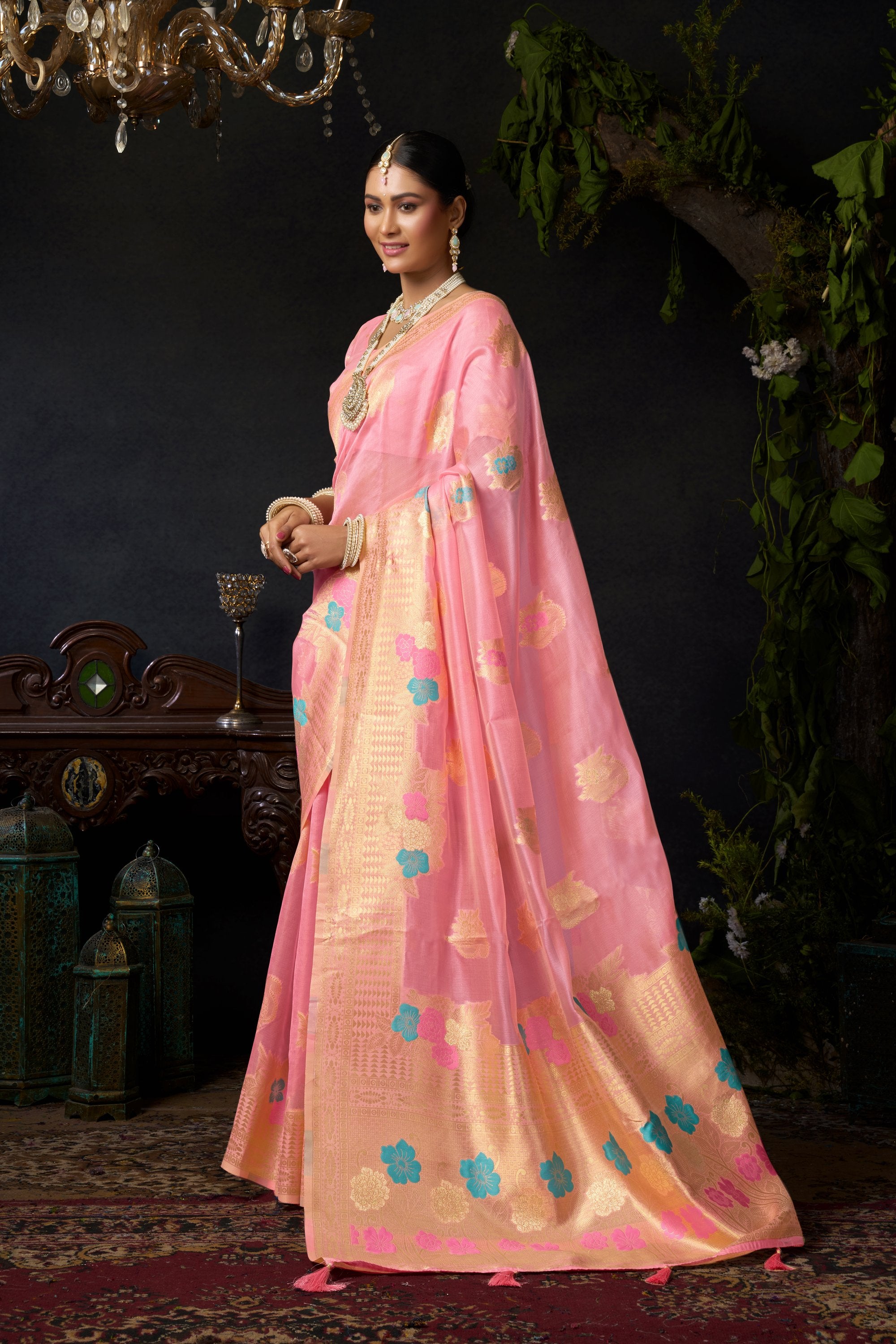 Nayantara Saree - Candy Blush - Blouse View
