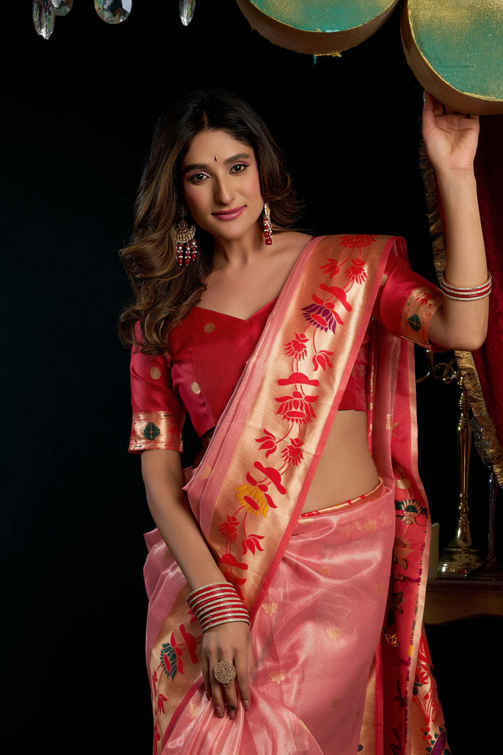 Nazrana Saree - Blush Pink - Blouse View