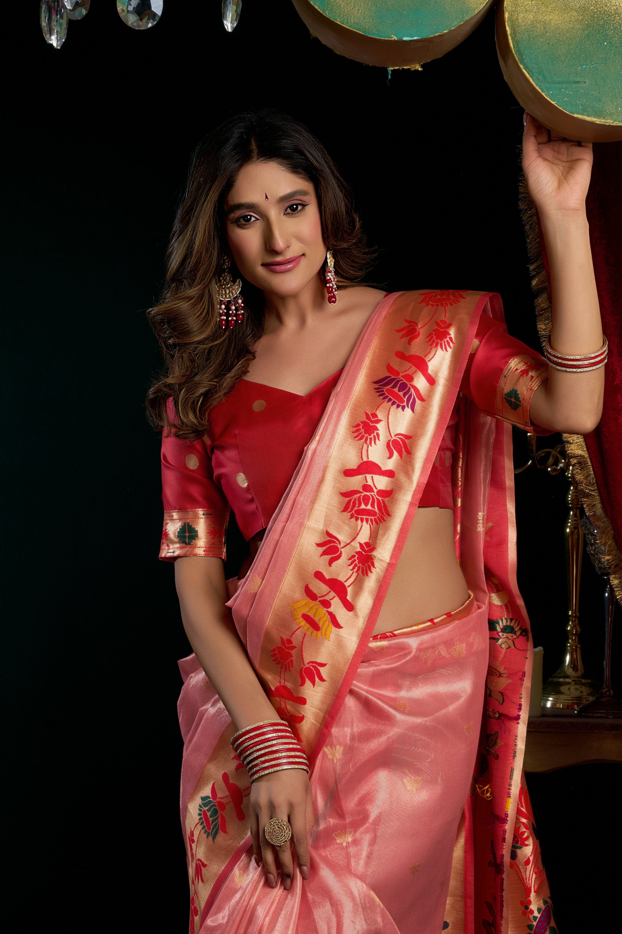 Nazrana Saree - Blush Pink - Blouse View