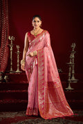 Parinita Saree - Blush Pink - Front Drape