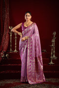 Parinita Saree - Lavender Mist - Front Drape
