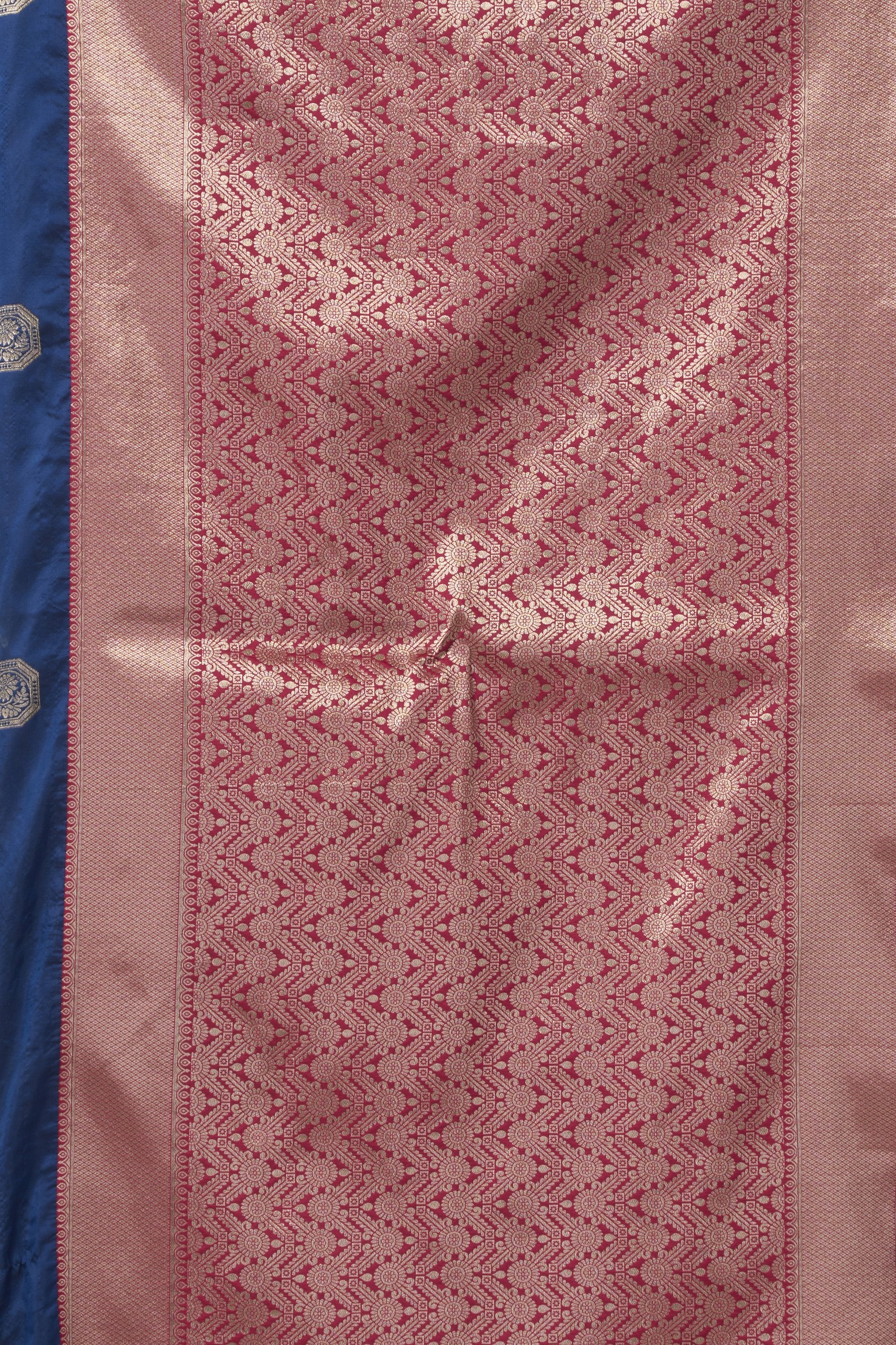 Prerna Saree - Royal Teal - Front Drape