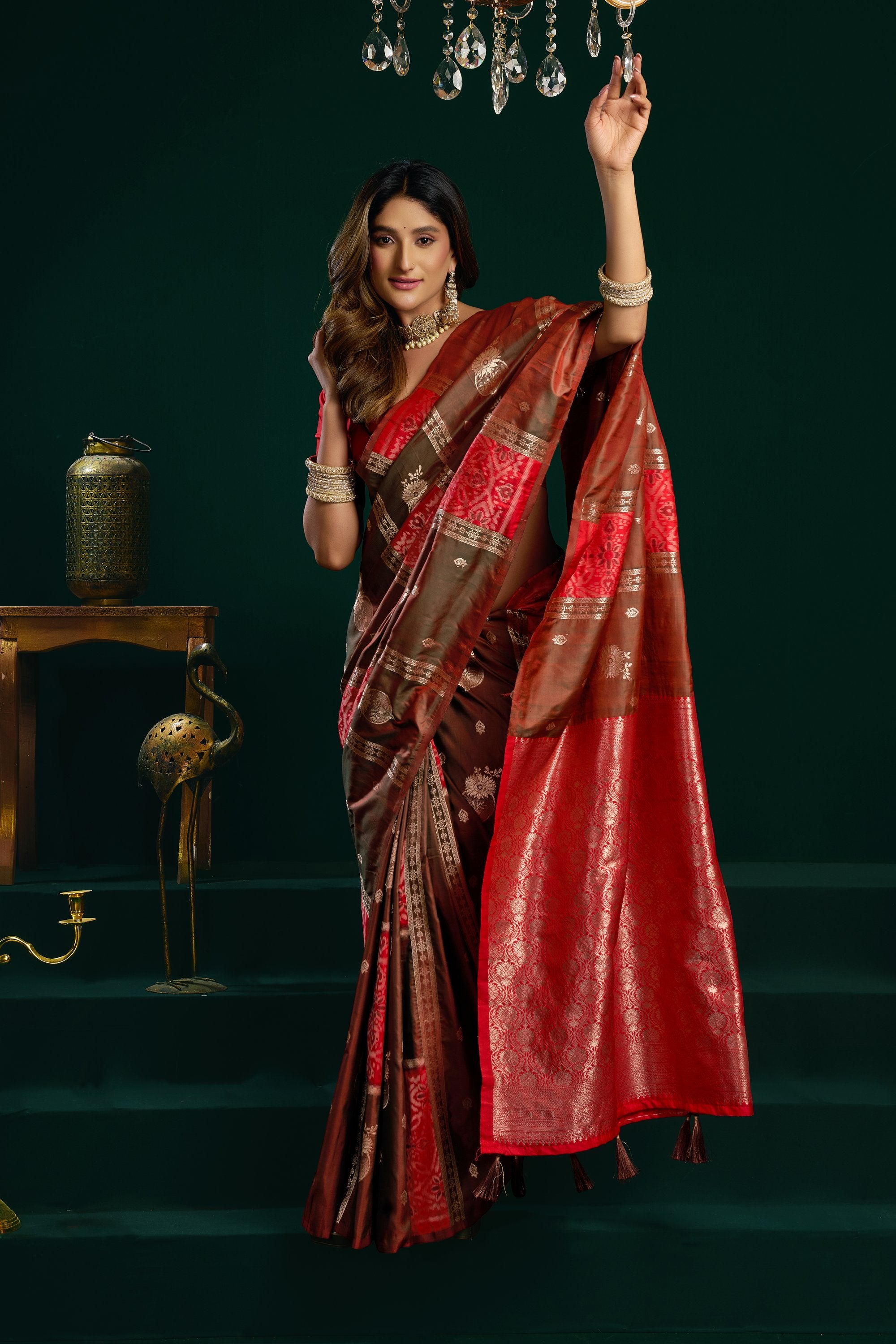 Raagini Saree - Crimson Red - Blouse View