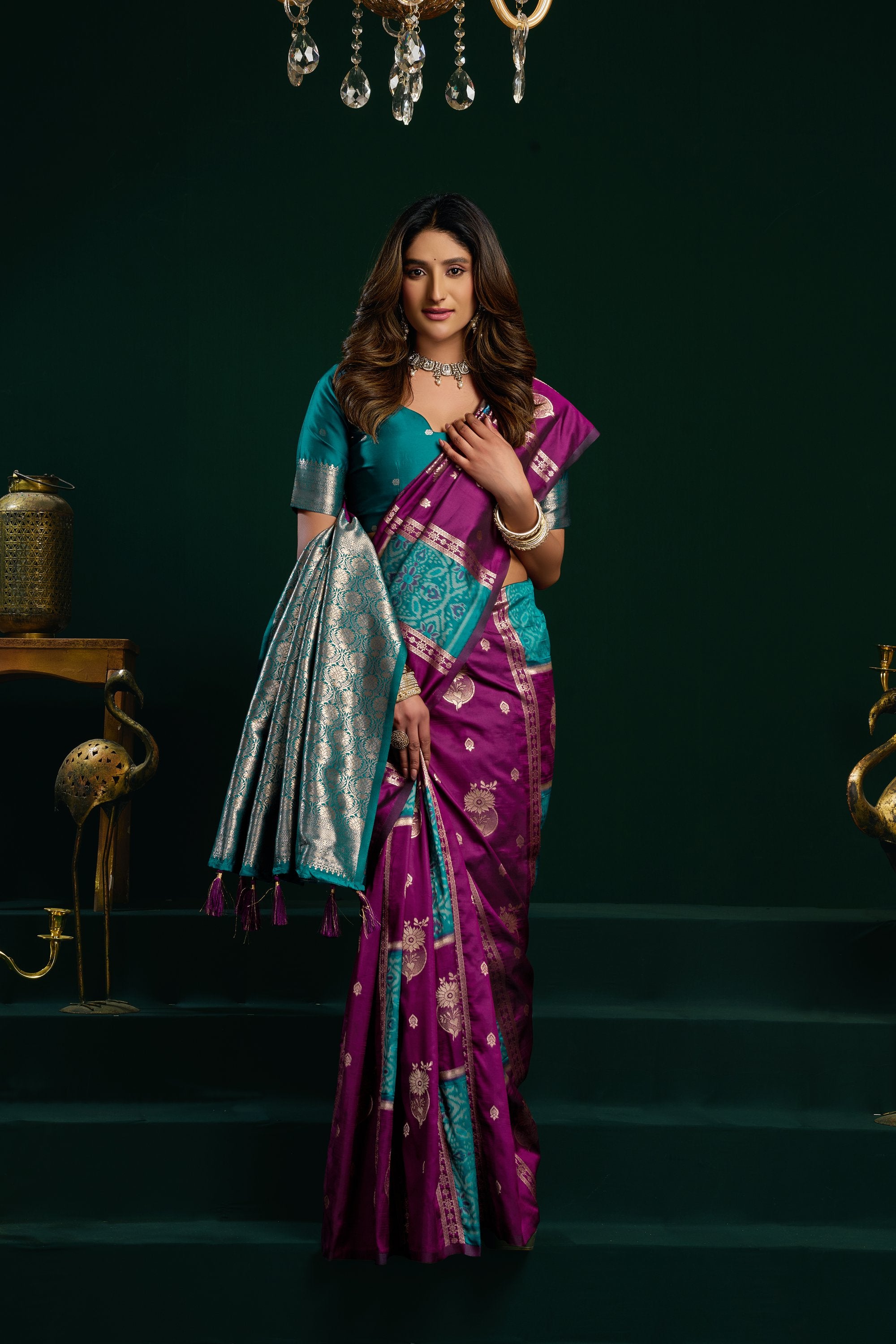 Raagini Saree - Magenta Purple - Blouse View