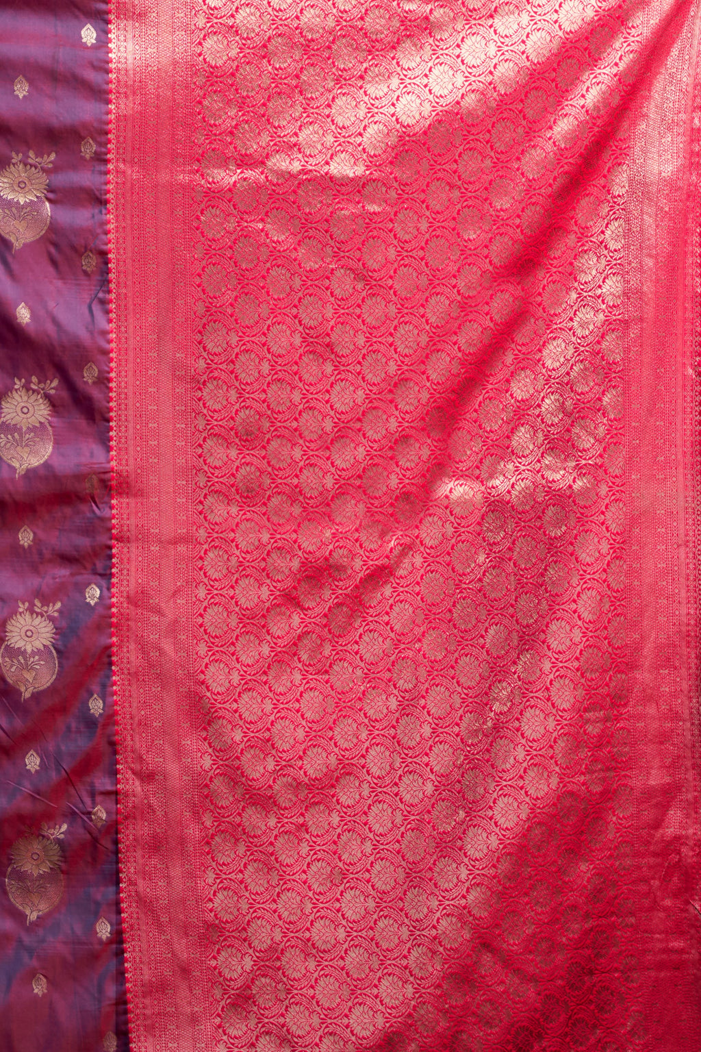 Raagini Saree - Orchid Violet - Front Drape