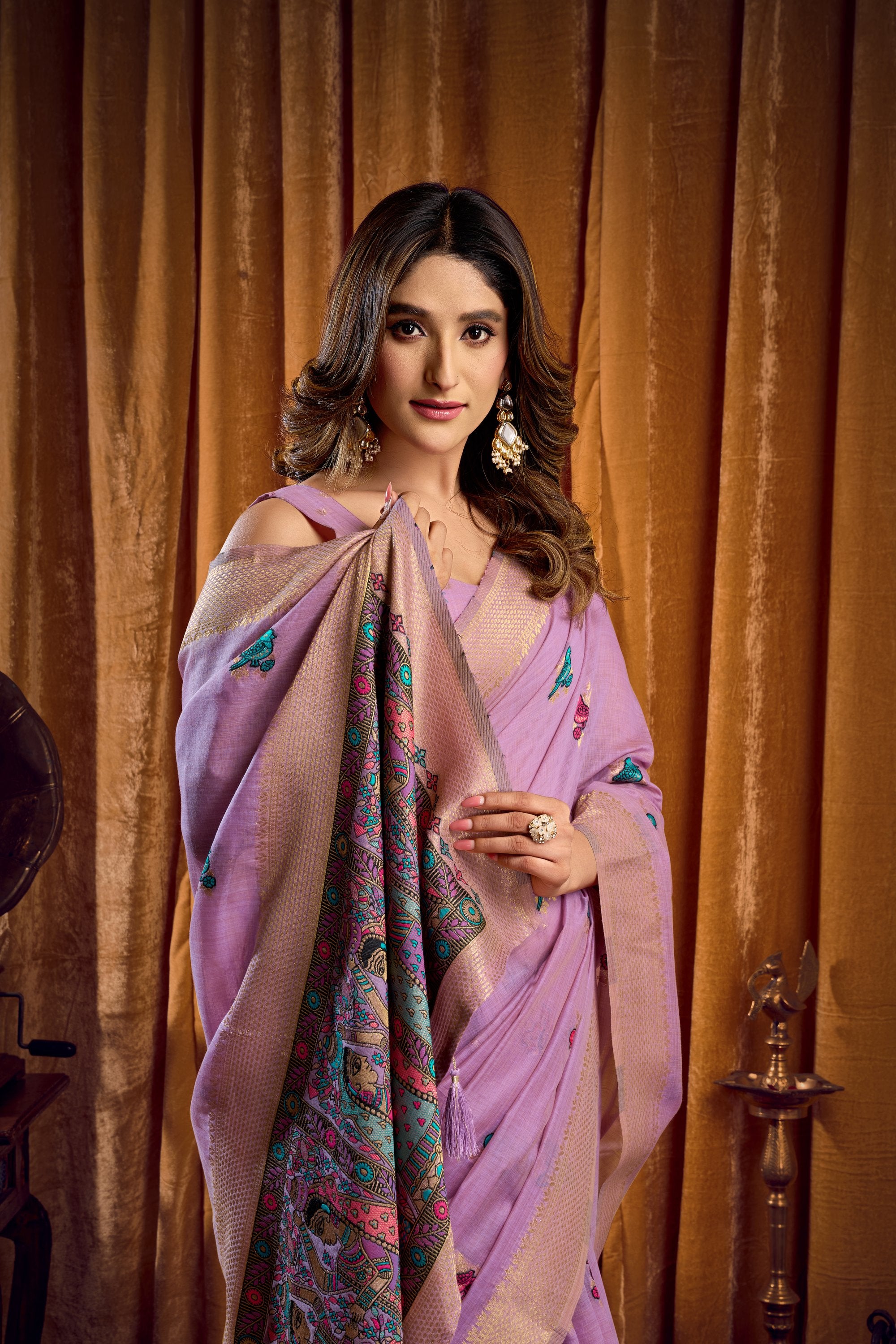 Tanisha Saree - Lavender Mist - Blouse View