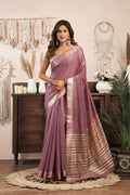 Vaibhavi Saree - Dusty Mauve - Front Drape