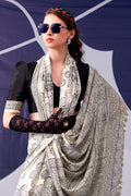Noir Bloom Saree