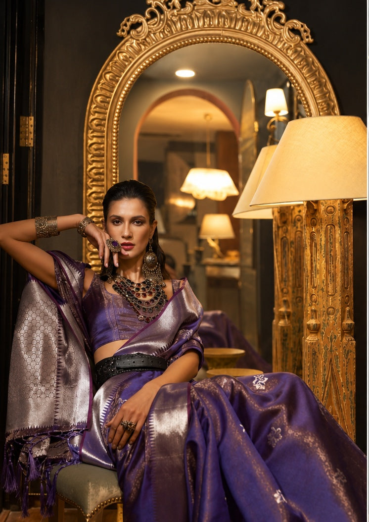 Noor — Two-Tone Handloom Organza Saree