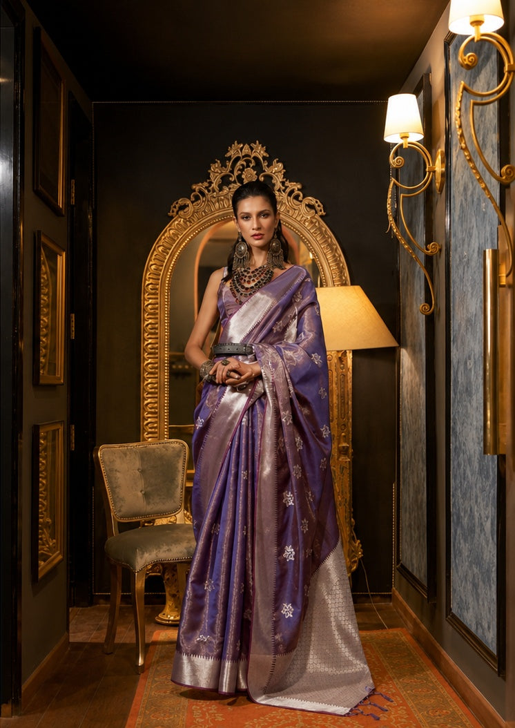 Noor — Two-Tone Handloom Organza Saree