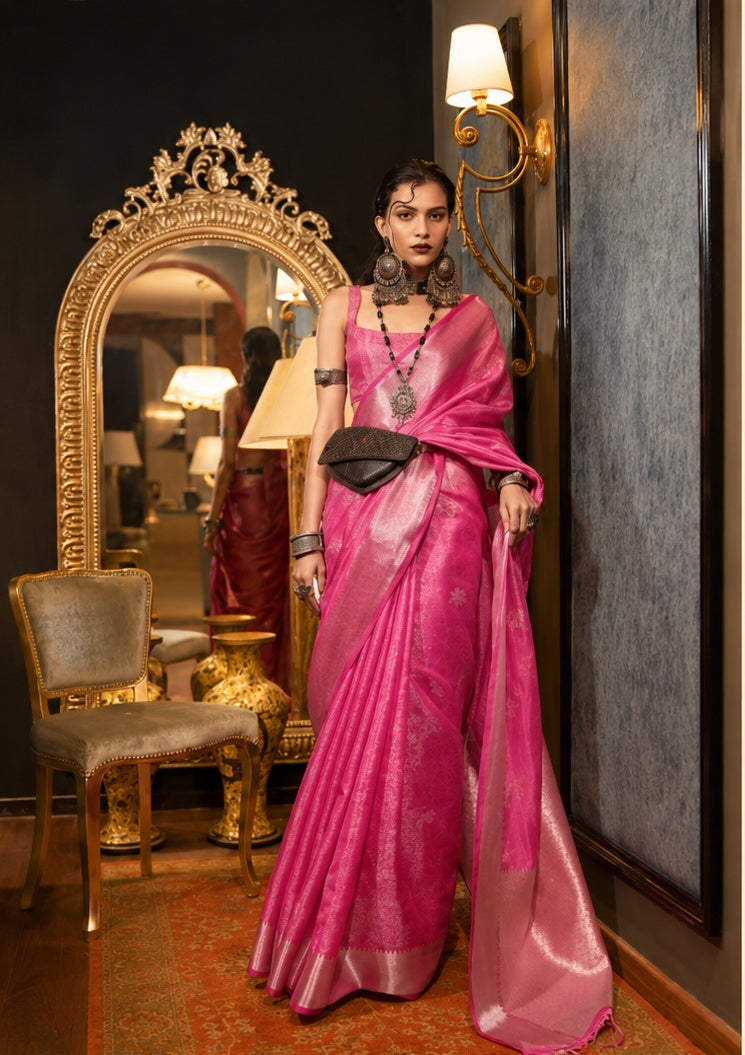 Noor — Two-Tone Handloom Organza Saree
