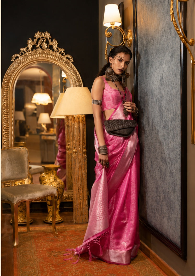 Noor — Two-Tone Handloom Organza Saree