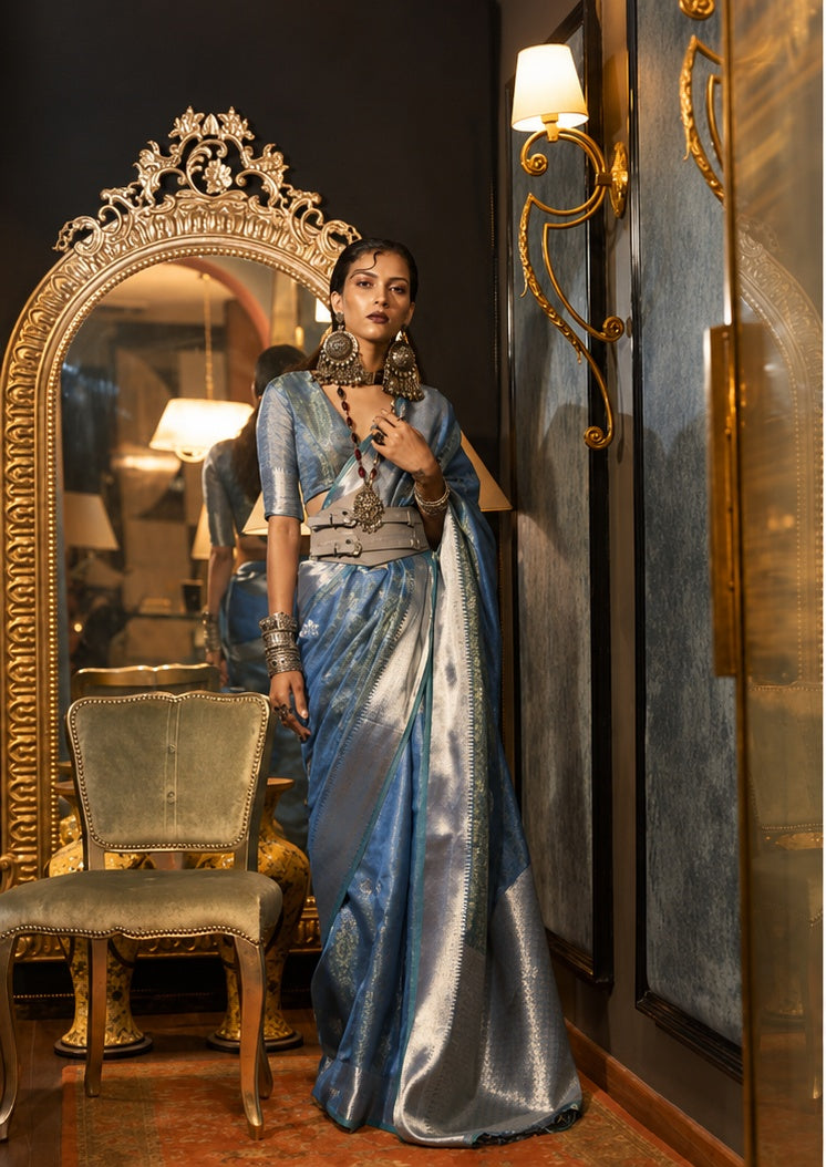 Noor — Two-Tone Handloom Organza Saree