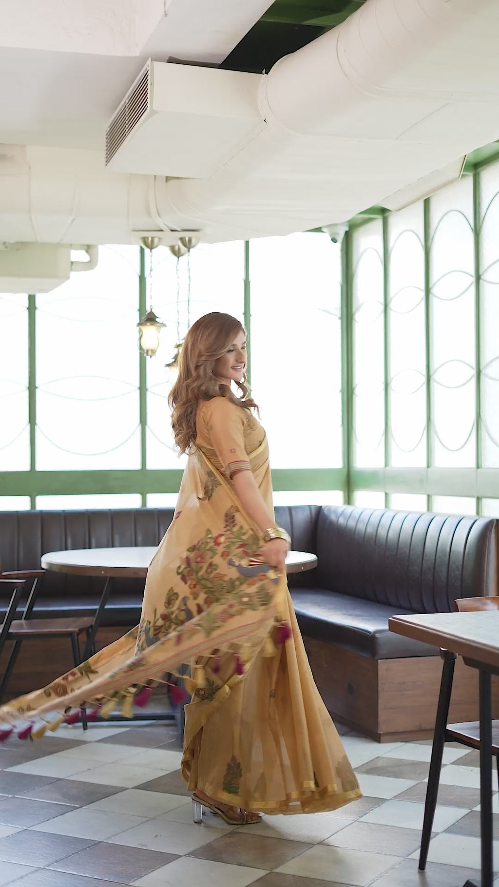 Laavanya Saree - Honey Beige