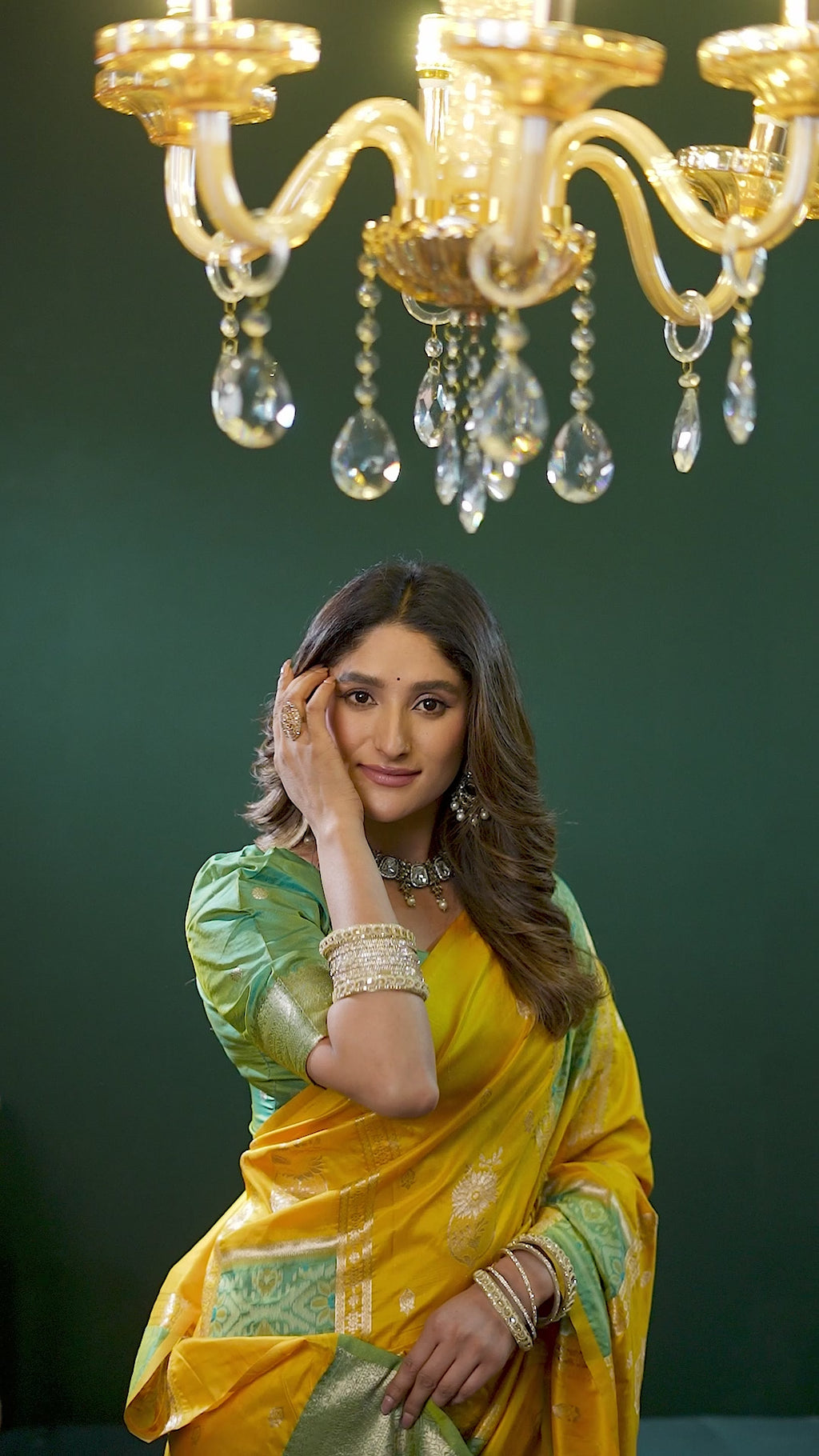 Raagini Saree - Mustard Yellow
