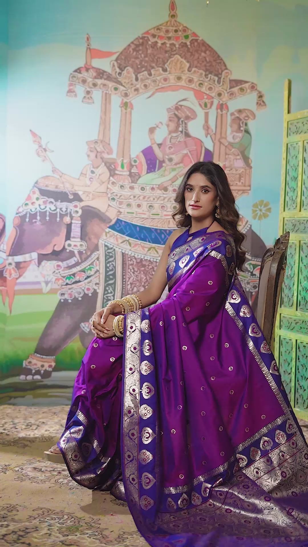 Tarana Saree - Imperial Purple