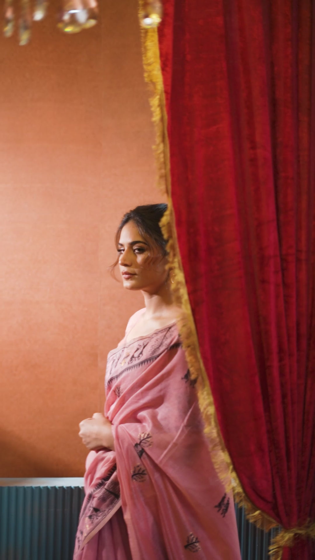 Yamini Saree - Rose Pink