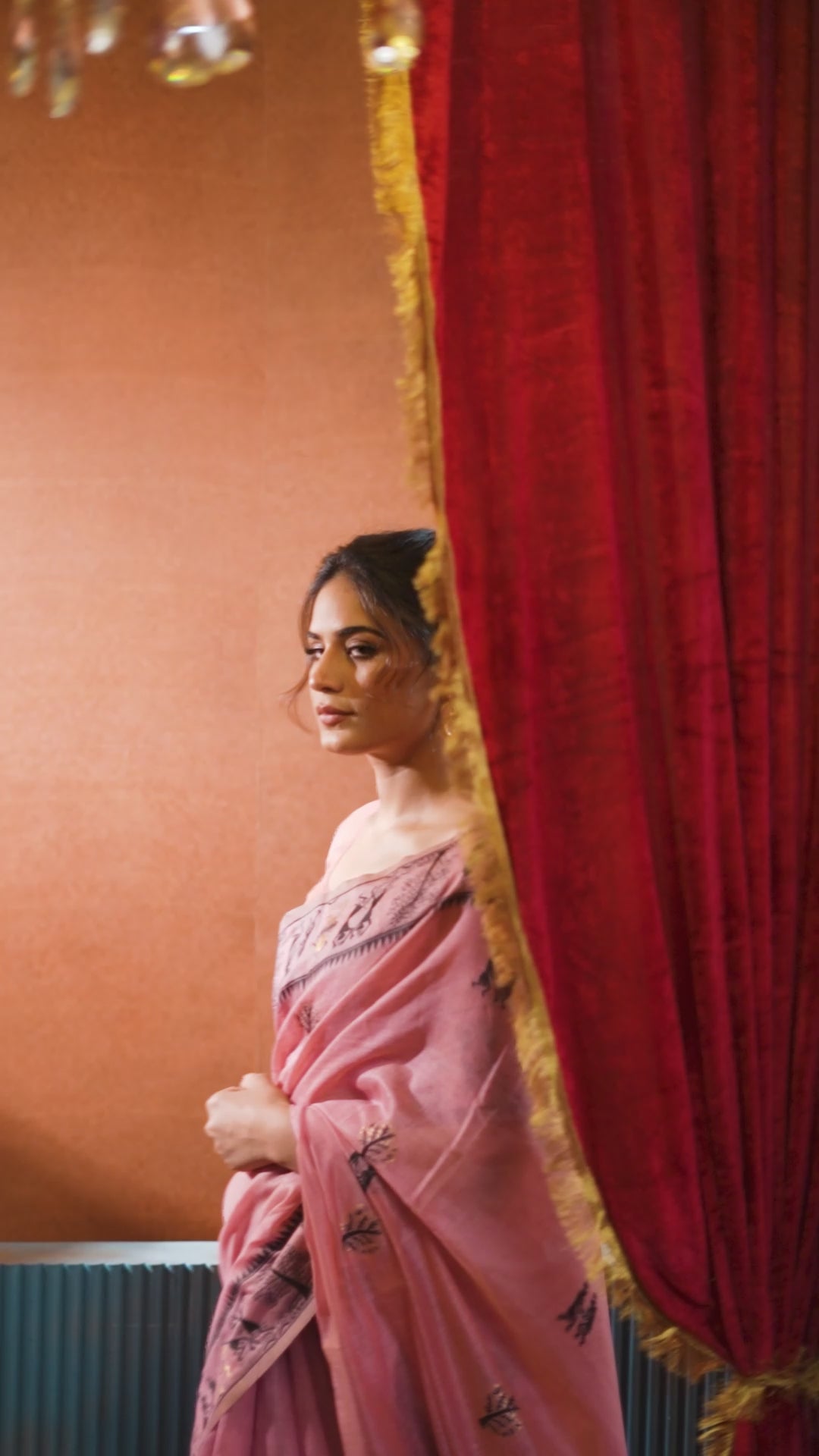 Yamini Saree - Rose Pink