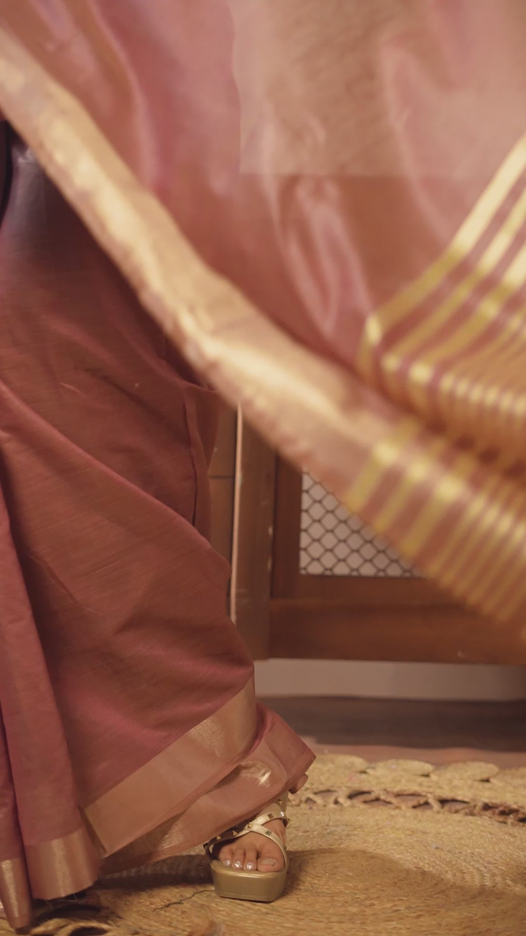 Vaibhavi Saree - Dusty Mauve
