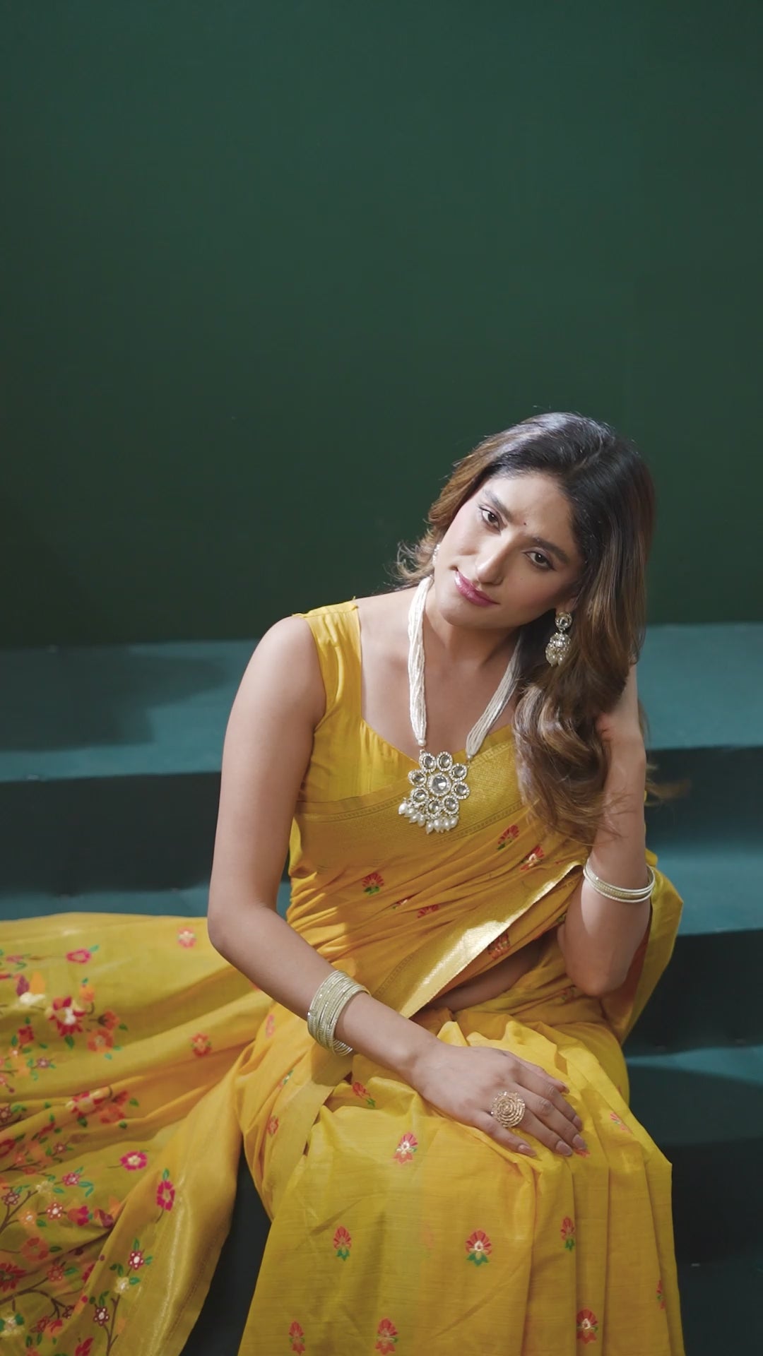 Chaaya Saree - Mustard Gold