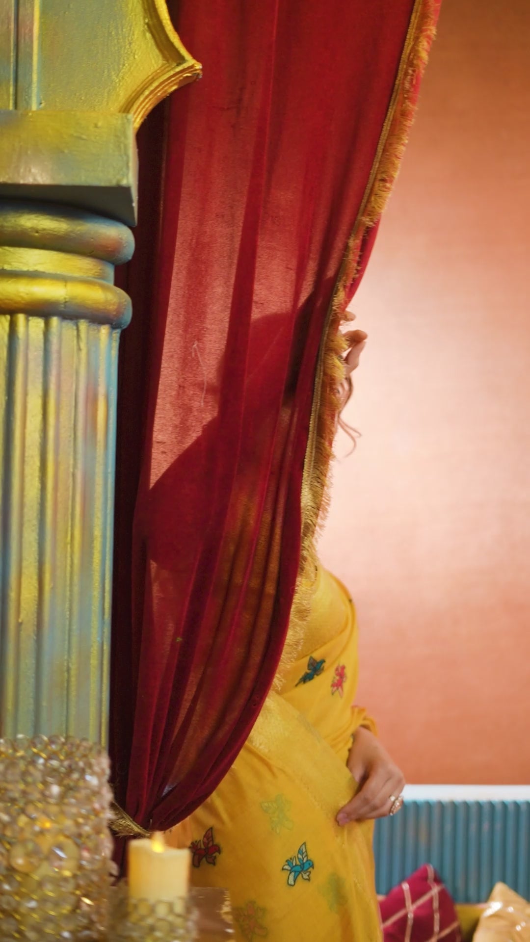 Anisha Saree - Marigold Yellow