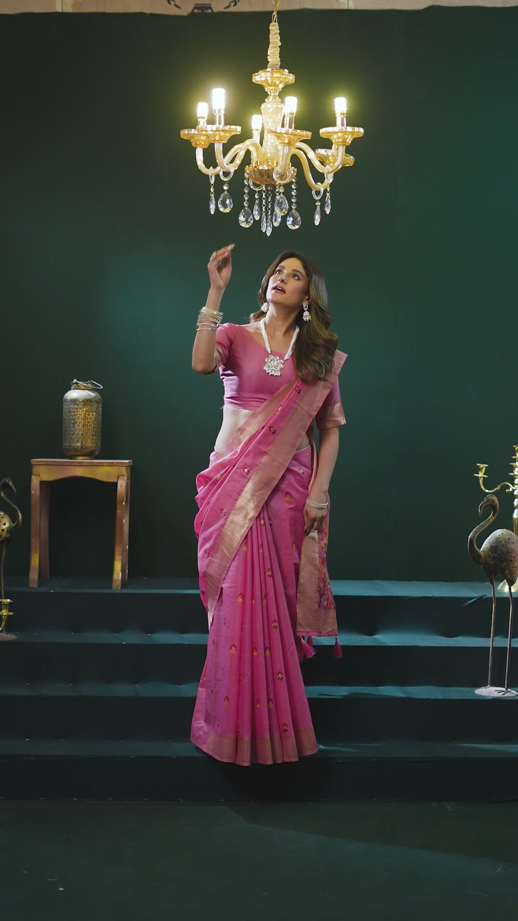 Chaaya Saree - Candy Pink