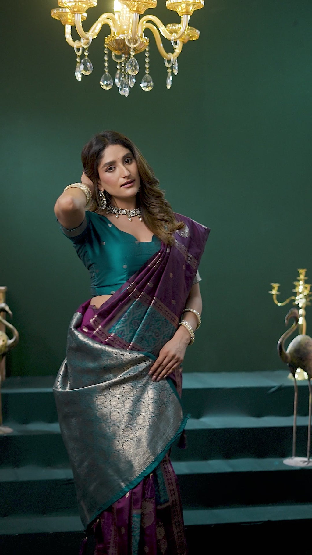 Raagini Saree - Magenta Purple