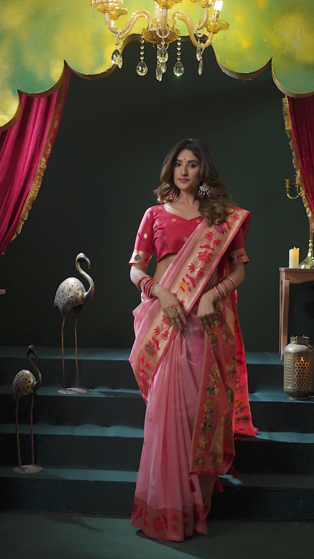 Nazrana Saree - Blush Pink