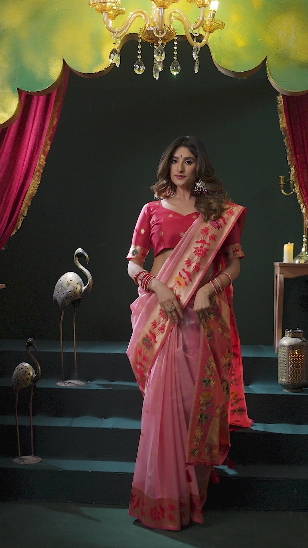 Nazrana Saree - Blush Pink