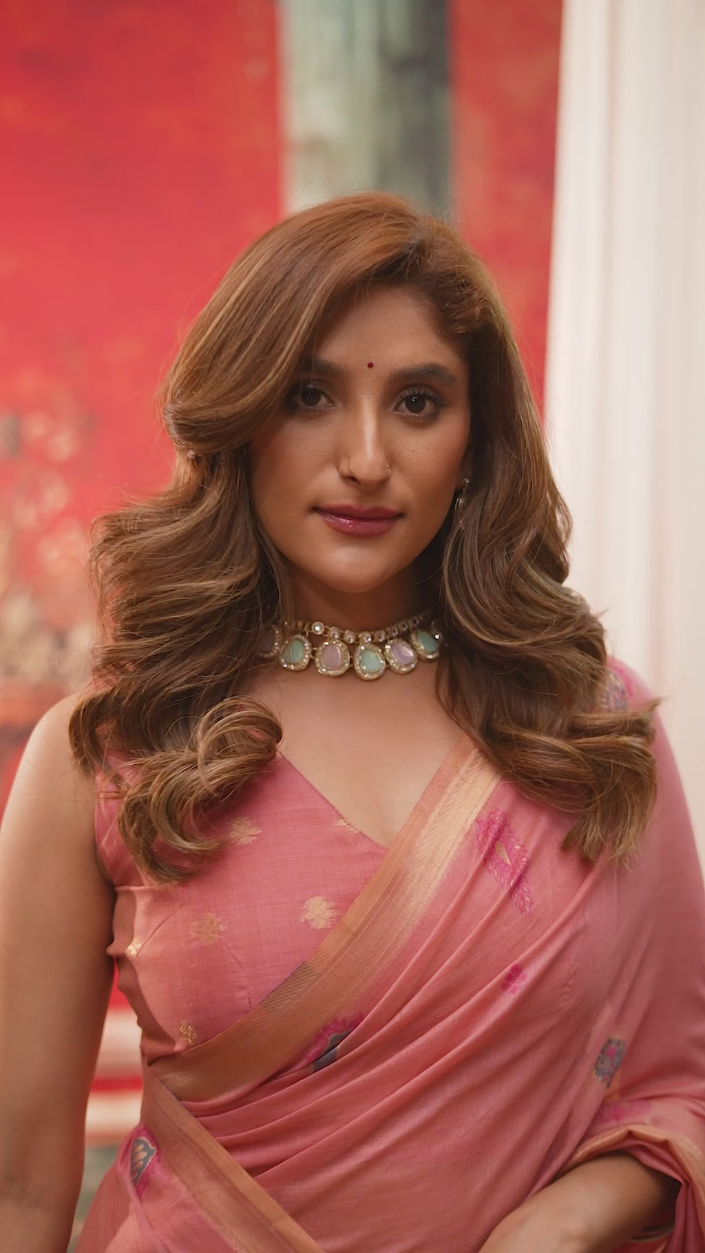 Dharaa Saree - Rose Pink