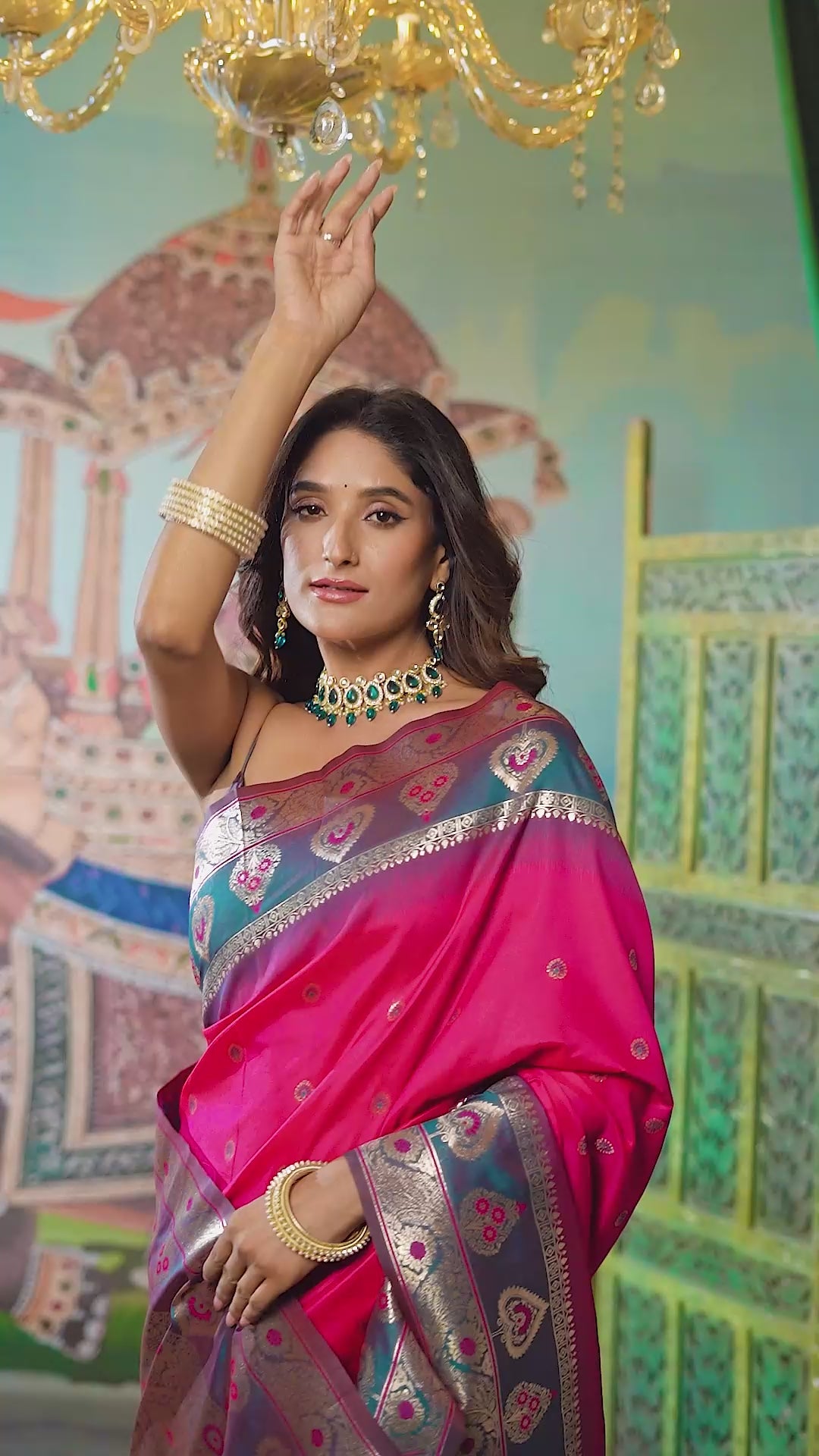 Tarana Saree - Hot Magenta