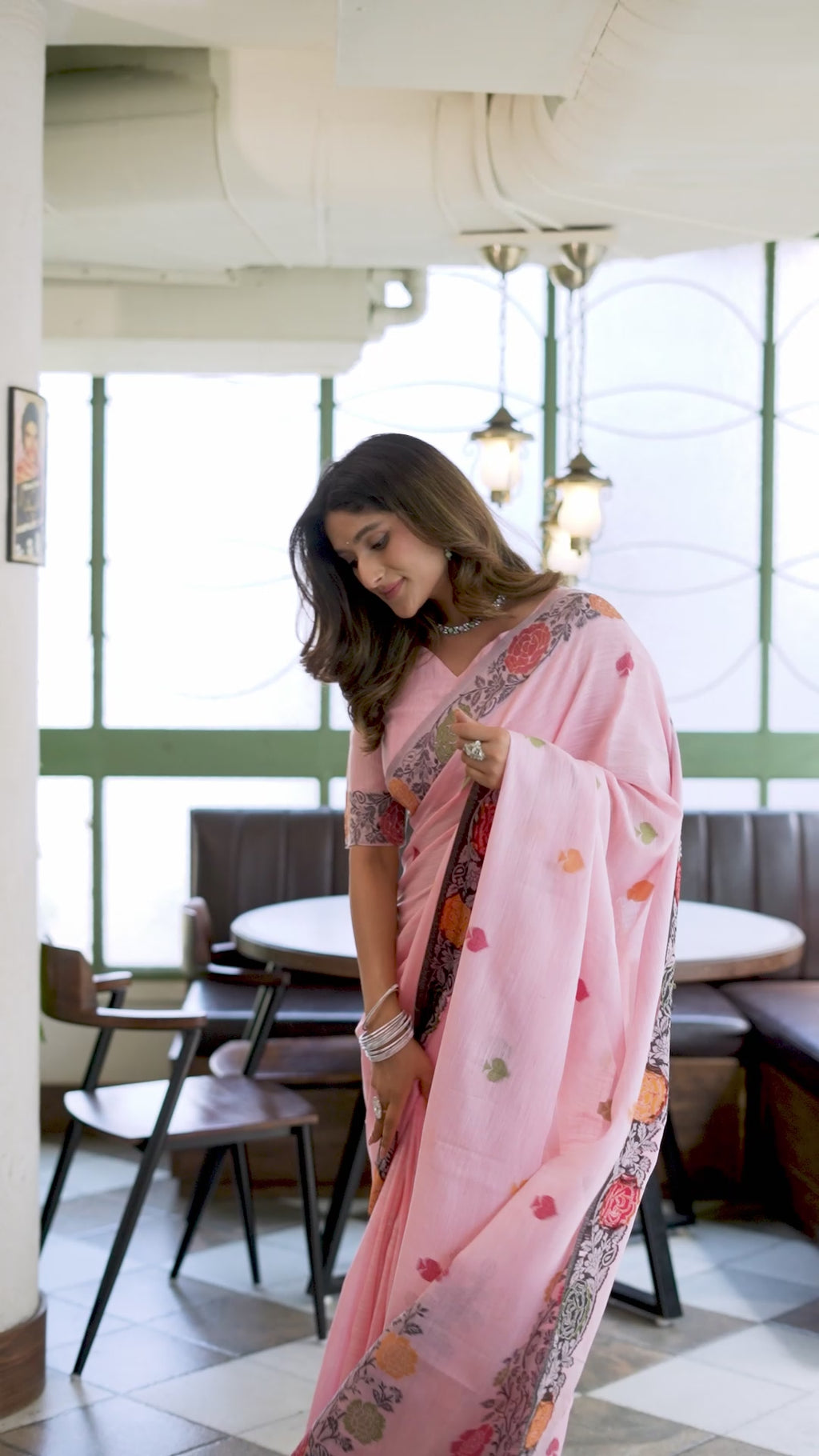 Pushpika Saree - Rose Pink